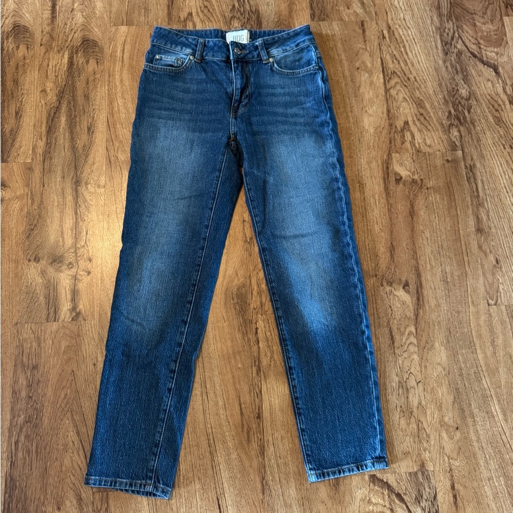 BDG Women's Mid-Rise Skinny Jeans - Dark Blue